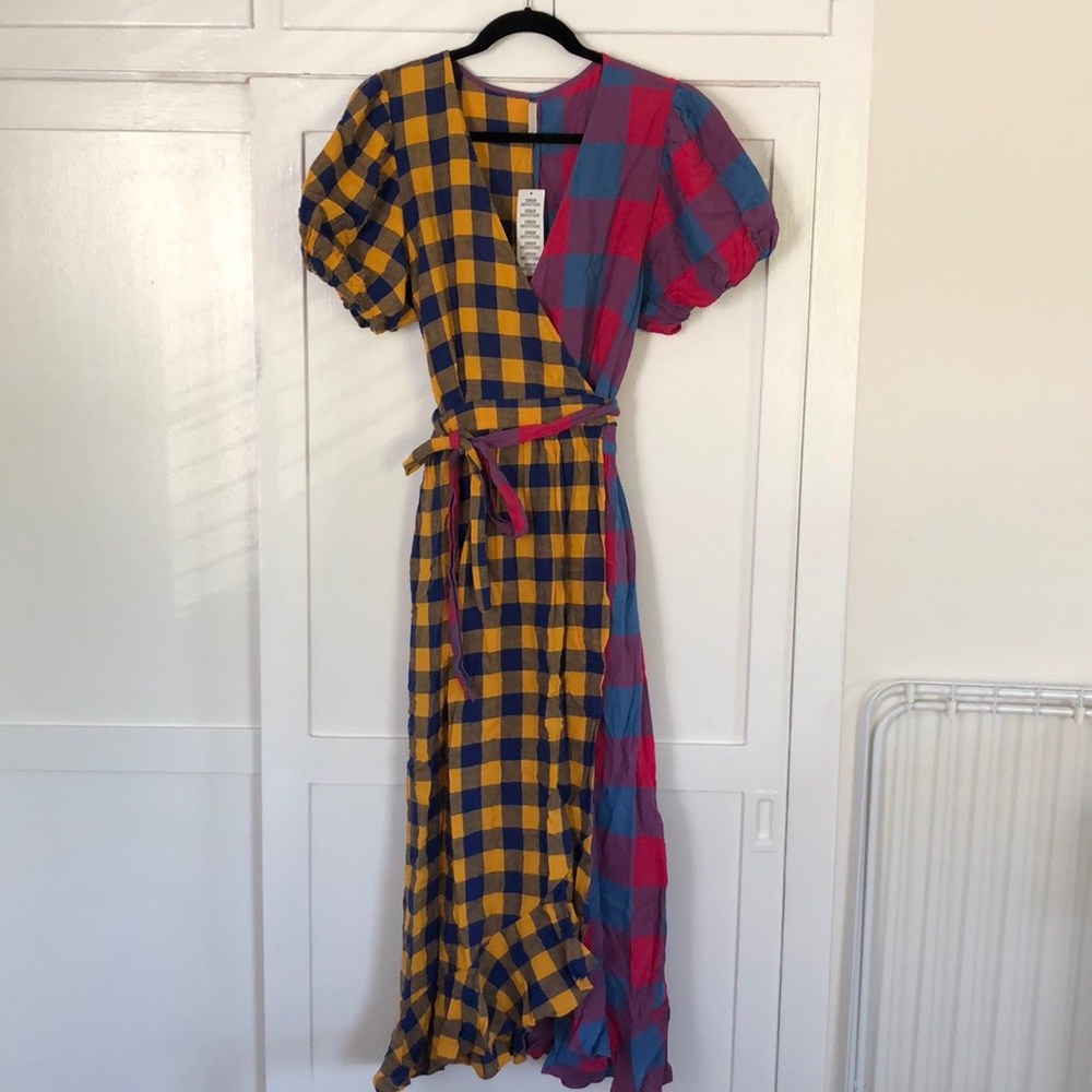 Urban Outfitters Plaid Wrap Dress